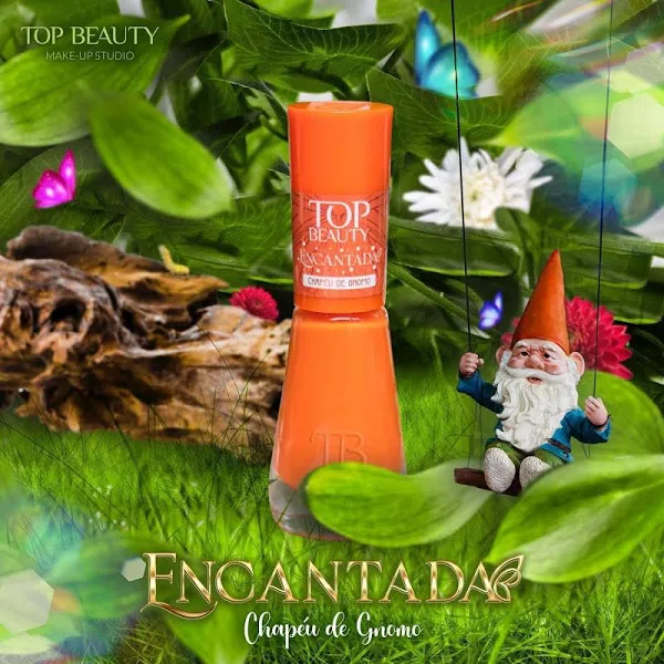 ESMALTE PREMIUM ENCANTADA CHAPEU DE GNOMO TOP BEAUTY