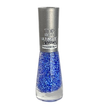 ESMALTE PREMIUM ULTIMATE GLITTER PARADISE BLUE TOP BEAUTY