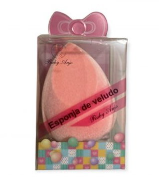 -ESPONJA FACIAL GOTA DE VELUDO CHANFRADA RUBY ANJO