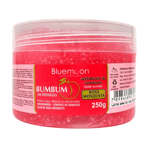 -GEL ESFOLIANTE P/ BUMBUM ROSA MOSQUETA 250G BLUE MOON