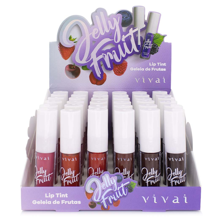 LIP TINT GELEIA DE FRUTAS 1/2/3/4/5/6 JELLY FRUIT VIVAI