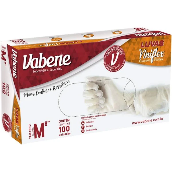 LUVA VINIFLEX TAM M C/100 VABENE