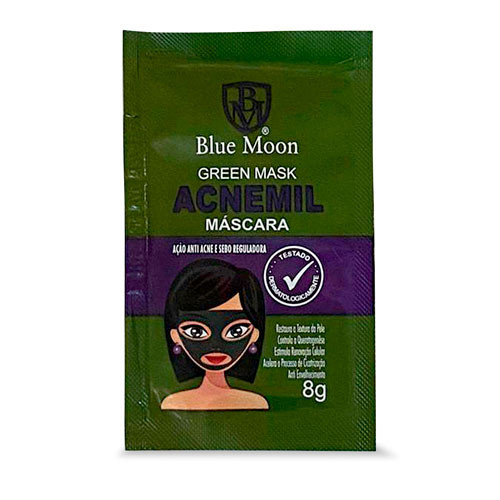 MASCARA FACIAL VERDE 8G ACNEMIL BLUE MOON