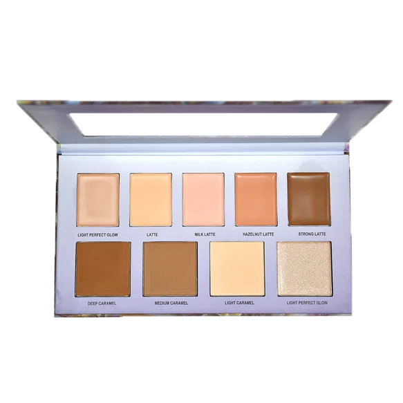 PALETA CONTORNO+PO+ILUMINADOR HB-7509 RUBYROSE