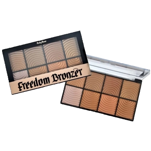 PALETA PO BRONZEADOR FREEDOM BRONZER HB-7216 RUBYROSE