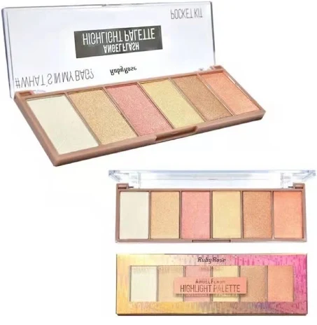 PALETA PO ILUMINADOR HIGHLIGTH HB-7513 ANGEL RUBY ROSE