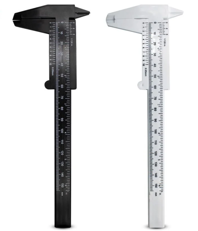 PAQUIMETRO PROF. P/ SOBRANCELHA 15CM CORES