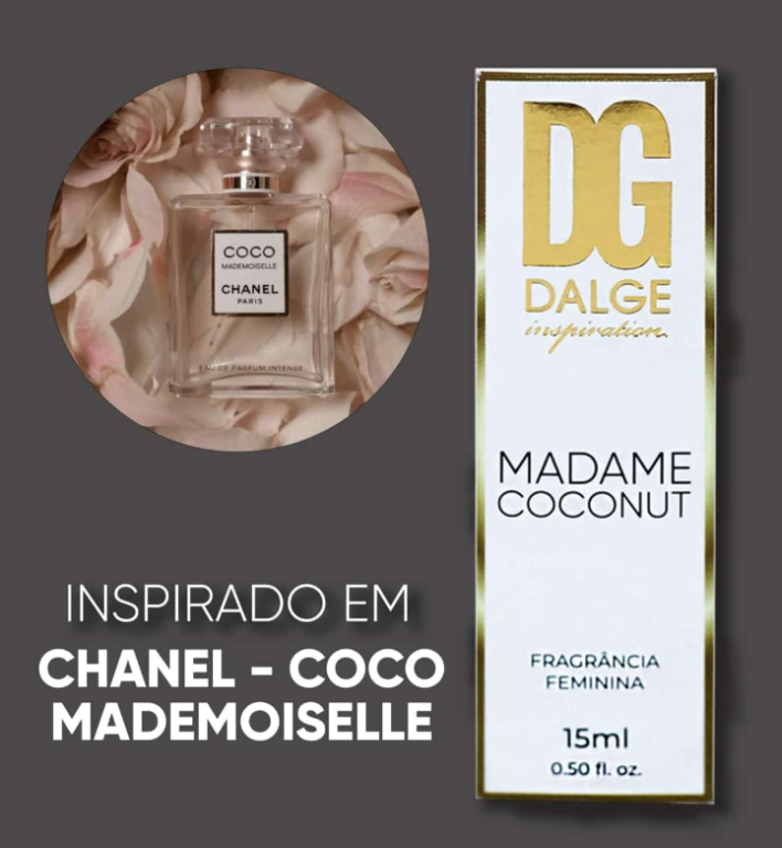 PERFUME DESODORANTE FEM MADAME COCONUT 15ML DALGE