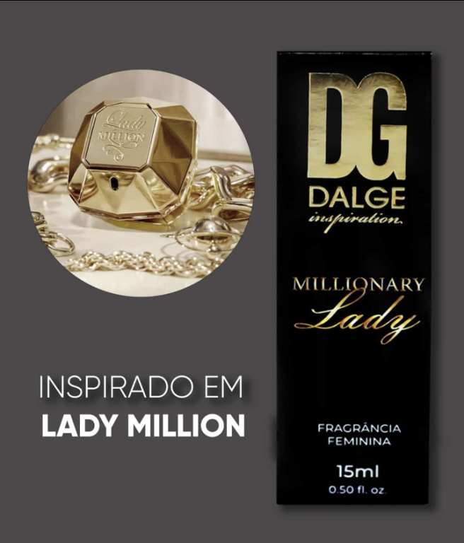 PERFUME DESODORANTE FEM MILLIONARY LADY 15ML DALGE