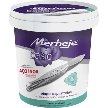 -PINCA P/ SOBRANCELHA POTE C/120 MERHEJE
