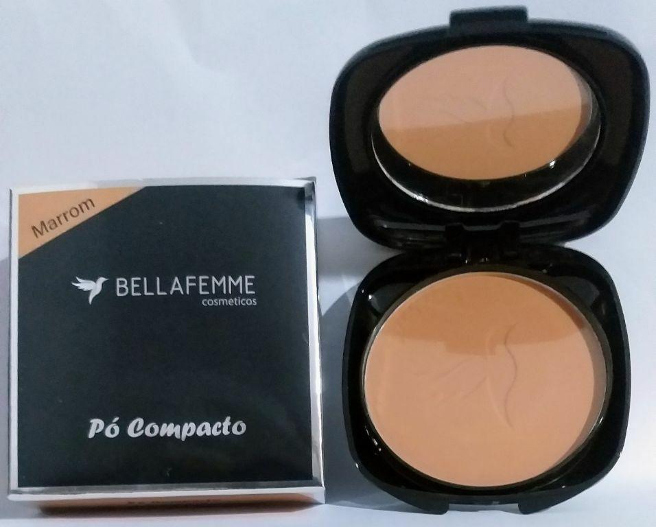 PO COMPACTO MARROM BF10037B BELLA FEMME