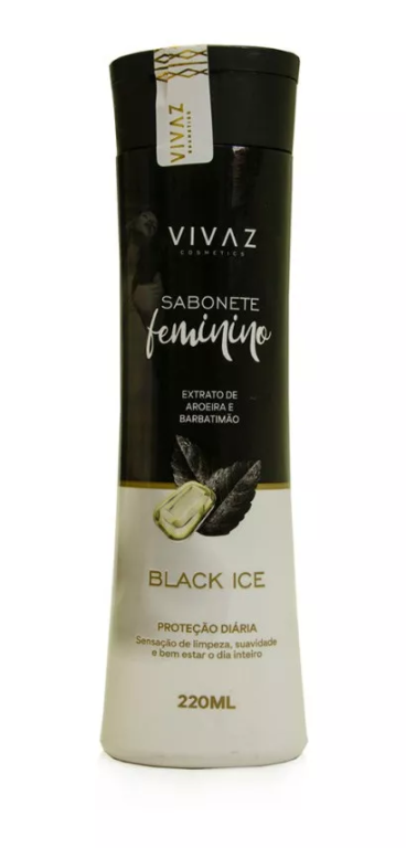 -SABONETE INTIMO BLACK ICE 220ML VIVAZ COSMETICS