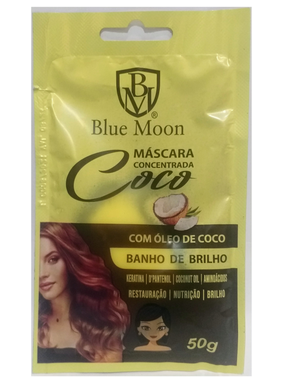 SACHE 50GR MASCARA OLEO DE COCO BLUE MOON