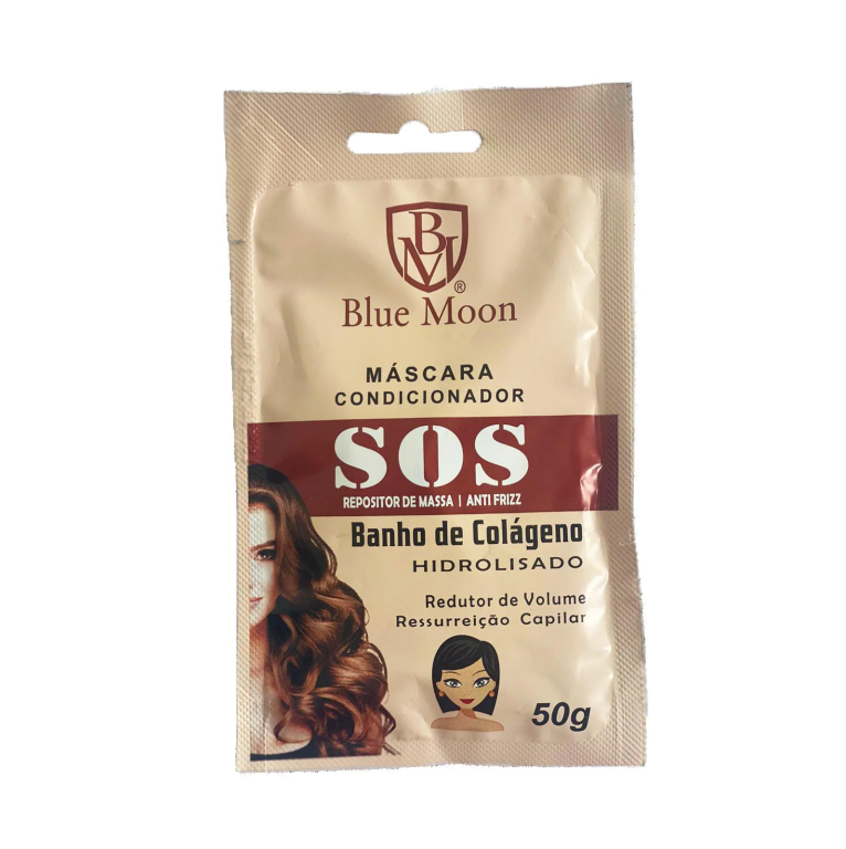 SACHE 50GR MASCARA SOS BANHO DE COLAGENO BLUE MOON