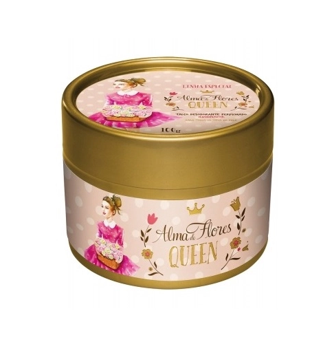 -TALQUEIRA ILUMINADOR ALMA DE FLORES QUEEN 100G MEMPHIS