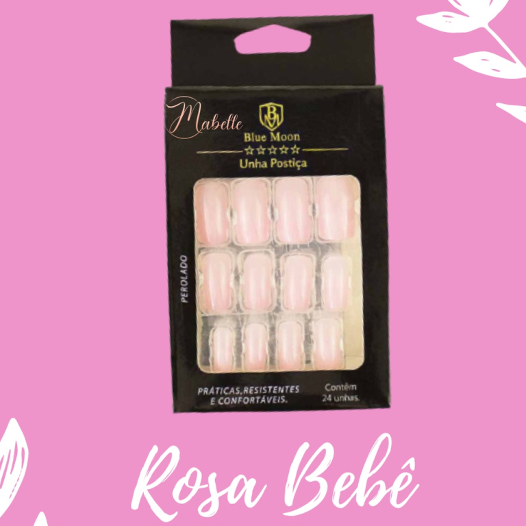 UNHA POSTICA AUTOCOLANTE ROSA CLARO BM1008-8 BLUE MOON