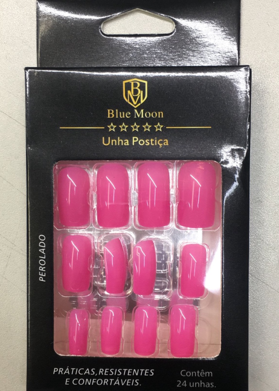 UNHA POSTICA AUTOCOLANTE ROSA ESCURO BM1008-1 BLUE MOON