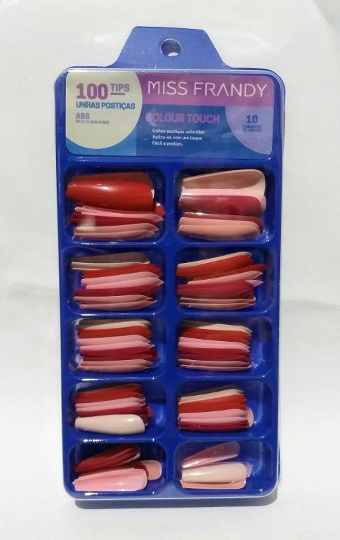 -UNHA POSTICA C/ 100 BAILARINA COLORIDA MISS FRANDY