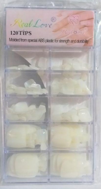 UNHAS POSTICAS MOLDE C/100 UN20 TIPS REAL LOVE
