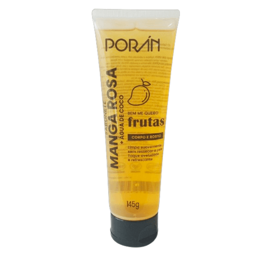 -SABONETE LIQUIDO CORPO E ROSTO MANGA ROSA 145G PORAN