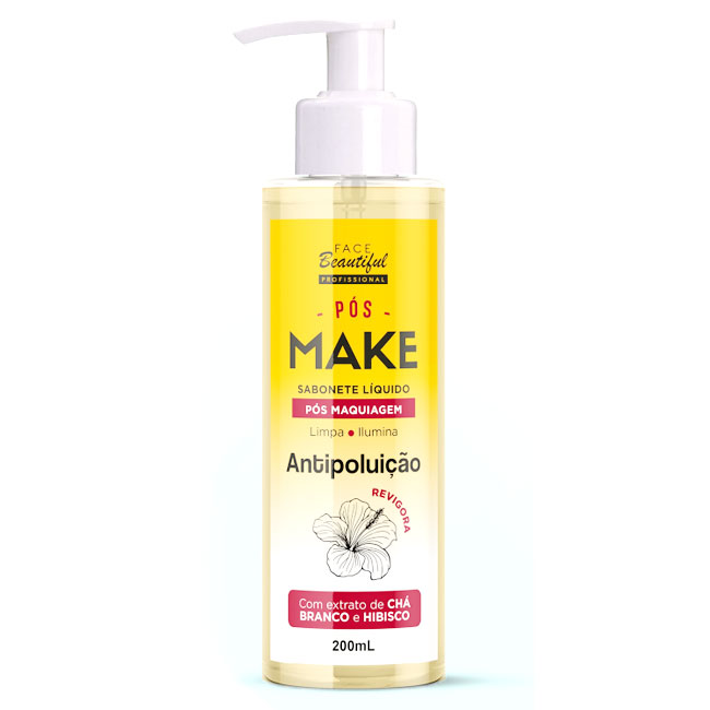 -SABONETE POS MAQUIAGEM ANTIPOLUICAO 200ML FACE BEAUTIFUL