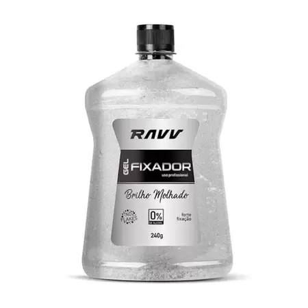 GEL CAPILAR FIXADOR PROFISSIONAL BRILHO MOLHADO 240G RAVV