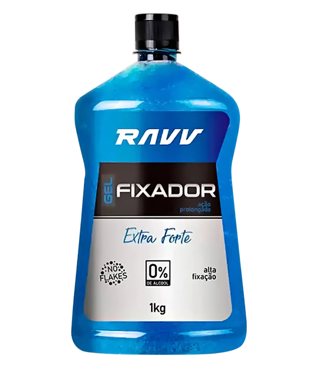 -GEL CAPILAR FIXADOR PROFISSIONAL EXTRA FORTE 1KG RAVV