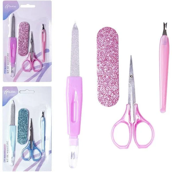 -KIT MANICURE C/ 4 PECAS CORES AISHILI