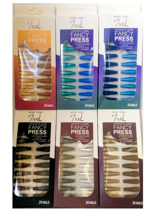 UNHA POSTICA AUTOCOLANTE BAILARINA FOSCA E GLITTER 7 NAIL