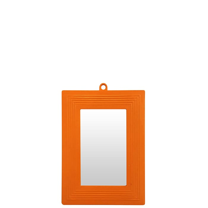 ESPELHO MOLDURA PLASTICA LARANJA PCT C/12 N° 10 BUDEPLAST