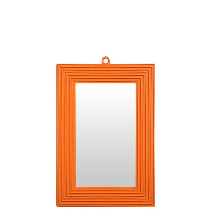 ESPELHO MOLDURA PLASTICA LARANJA PCT C/12 N° 14 BUDEPLAST