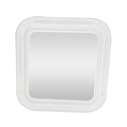 ESPELHO MOLDURA PLASTICA QUADRADO CORES 38CM BUDEPLAST