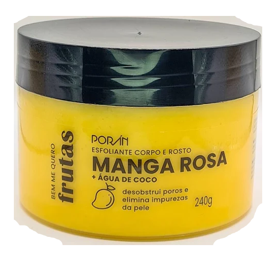 -GEL ESFOLIANTE CORPO E ROSTO MANGA ROSA 240G PORAN