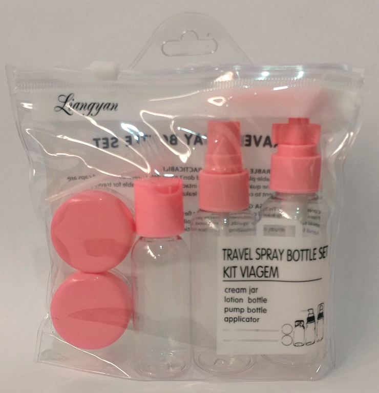 KIT FRASCOS P/ VIAGEM C/ 5UN FR033 REAL LOVE