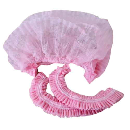 TOUCA DESCARTAVEL TNT C/50 ROSA VILTY CARE