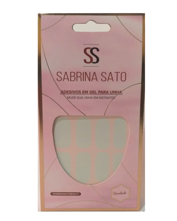 UNHA GEL ADESIVO SEMI CURADO BRANCO SS-3185 SABRINA SATO