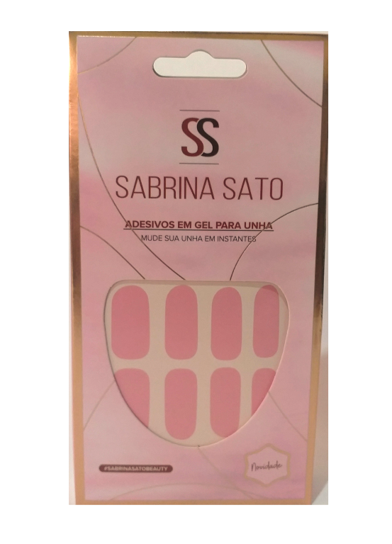 UNHA GEL ADESIVO SEMI CURADO ROSA SS-3191 SABRINA SATO