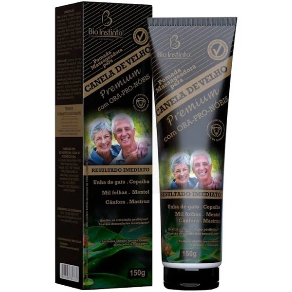 -POMADA MASSAGEADORA CANELA DE VELHO PREMIUM 150G B INSTINTO