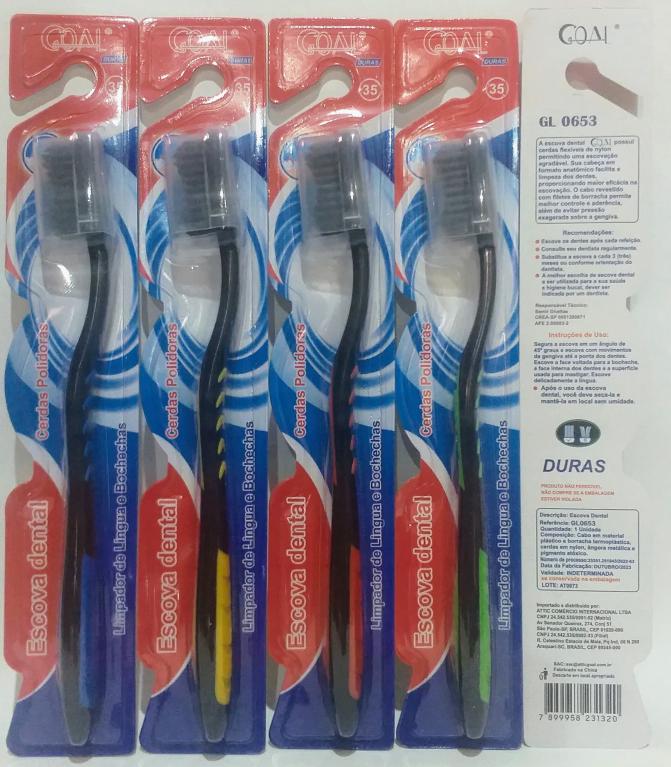 -ESCOVA DENTAL ADULTO DURA 35 PCT C/12 GL0653 GOAL