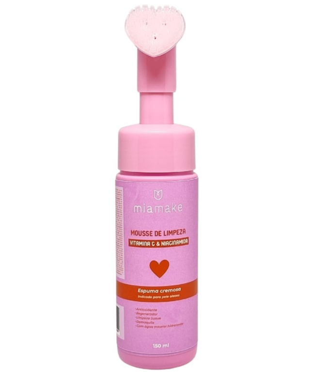 MOUSSE DE LIMPEZA FACIAL C/ ESCOVA 150ML VIT. C MIAMAKE