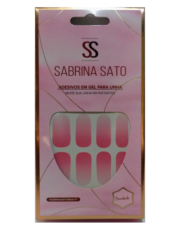 UNHA GEL ADESIVO SEMI CURADO DEGRADE SS-3195 SABRINA SATO