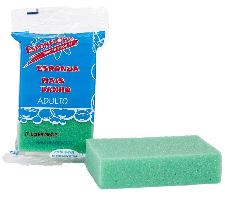 ESPONJA DE BANHO ADULTO MAIS BANHO ESPONFLORA