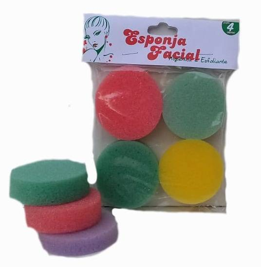ESPONJA P/ LIMPEZA FACIAL C/4 ESFONFLORA