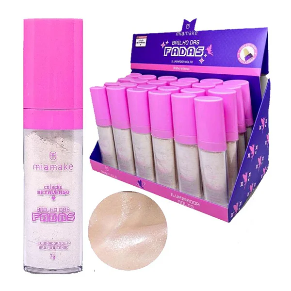 PO ILUMINADOR BRILHO DAS FADAS C/ ESPONJA APLICADORA MIAMAKE