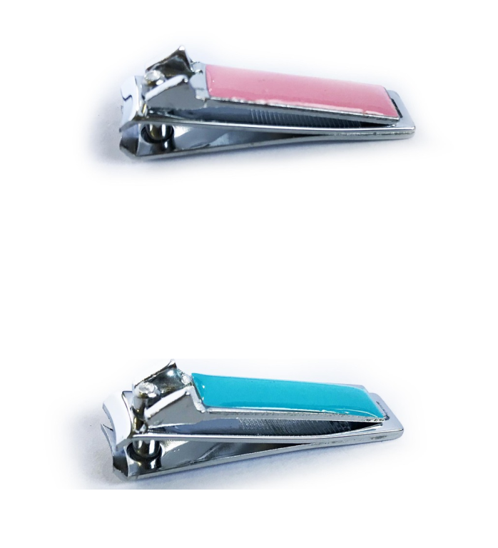 -CORTADOR DE UNHA INFANTIL AZUL/ROSA GLOBAL