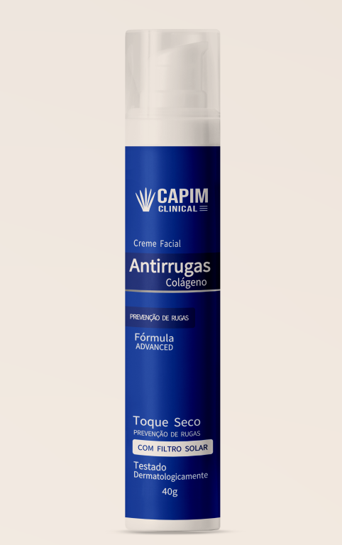 CREME FACIAL COLAGENO ANTIRRUGAS 40G CAPIM LIMAO