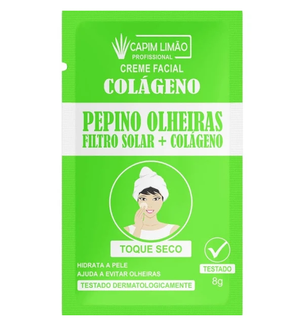 CREME FACIAL SACHE PEPINO 8G CAPIM LIMAO