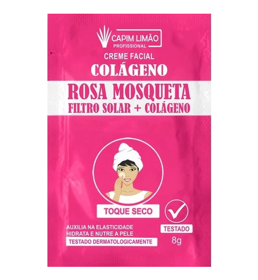 CREME FACIAL SACHE ROSA MOSQUETA 8G CAPIM LIMAO