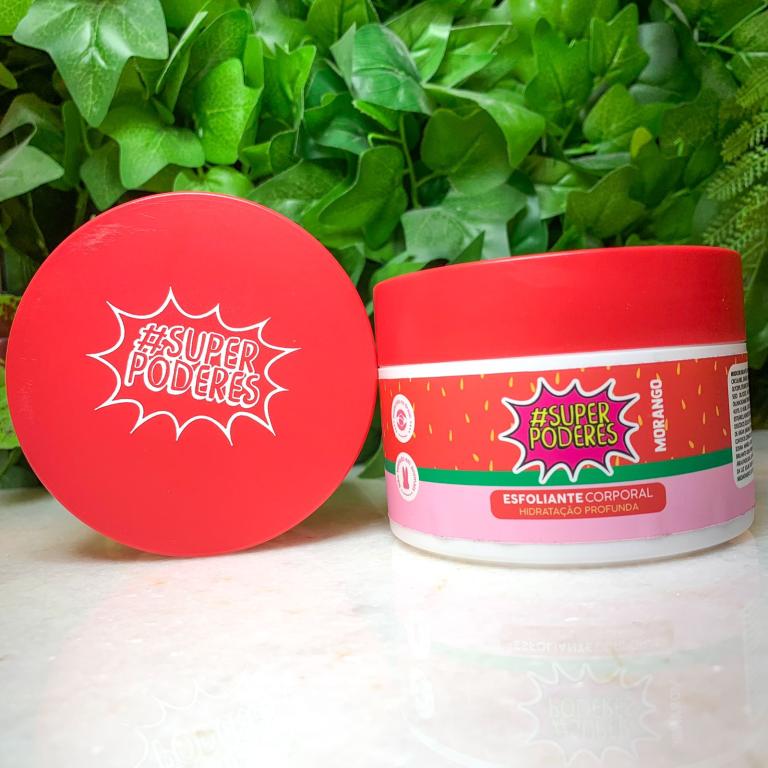 GEL ESFOLIANTE CORPORAL 220G MORANGO SUPER PODERES