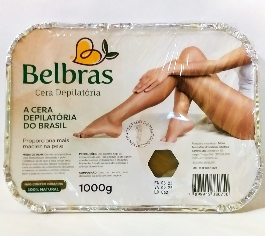 CERA DEPIL TABLETE MEL MAX 1000G BELBRAS